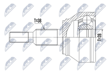 Jeu de joints, arbre de transmission