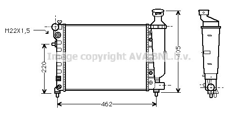 Radiateur, refroidissement du moteur