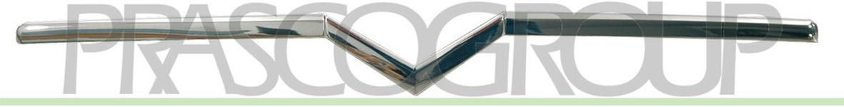 Baguette et bande protectrice, grille de radiateur