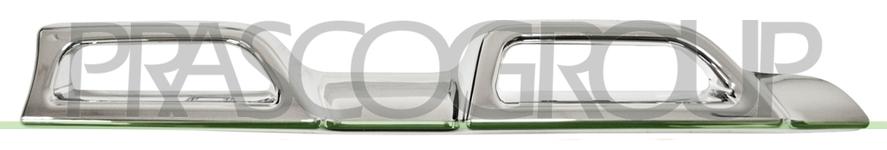 Baguette et bande protectrice, grille de radiateur