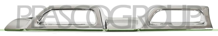 Baguette et bande protectrice, grille de radiateur