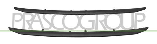 Baguette et bande protectrice, grille de radiateur