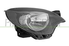 Phare Droit H4 Electrique Sans Moteur-Noir