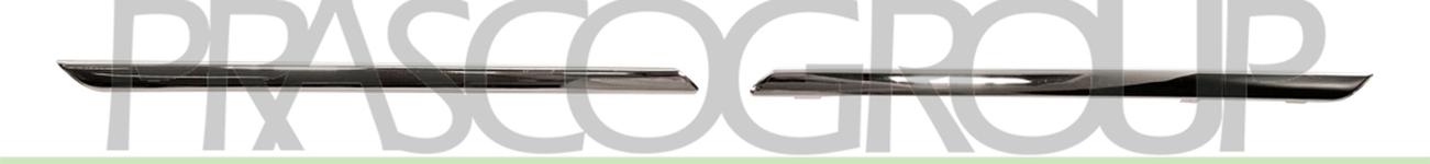 Jeu de baguettes et bandes protectrices, grille de radiateur