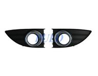 Couvercle antibrouillard avec trou (chrome), gauche
