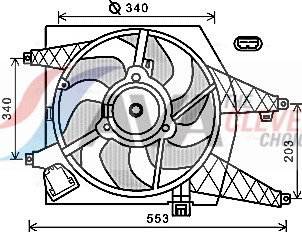 Ventilateur, refroidissement du moteur