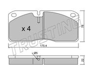 Kit de plaquettes de frein, frein à disque