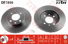 Disque de frein avant (Jeu de 2)