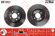 Disque de frein avant (Jeu de 2)