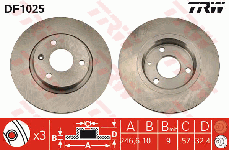 Disque de frein avant (Jeu de 2)