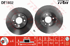 Disque de frein avant (Jeu de 2)