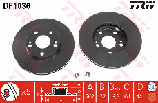 Disque de frein avant (Jeu de 2)