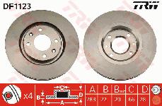 Disque de frein avant (Jeu de 2)