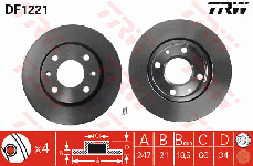 Disque de frein avant (Jeu de 2)