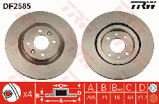 Disque de frein avant (Jeu de 2)