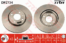 Disque de frein avant (Jeu de 2)