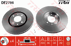 Disque de frein avant (Jeu de 2)
