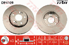 Disque de frein avant (Jeu de 2)