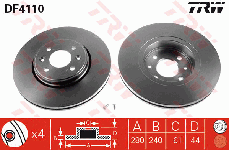 Disque de frein avant (Jeu de 2)