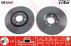 Disque de frein avant (Jeu de 2)