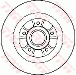 Disque de frein arriere (Jeu de 2)