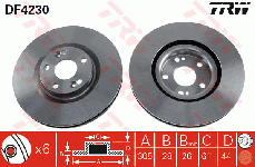 Disque de frein avant (Jeu de 2)