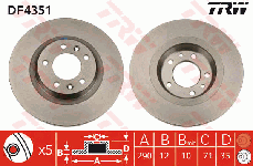 Disque de frein arriere (Jeu de 2)