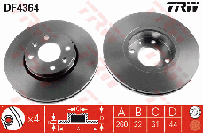Disque de frein avant (Jeu de 2)