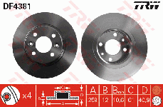 Disque de frein avant (Jeu de 2)