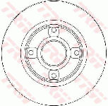 Disque de frein arriere (Jeu de 2)