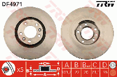 Disque de frein arriere (Jeu de 2)