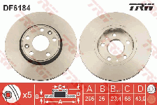 Disque de frein avant (Jeu de 2)