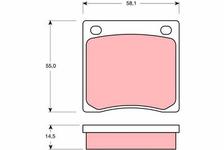 Kit de plaquettes de frein, frein à disque