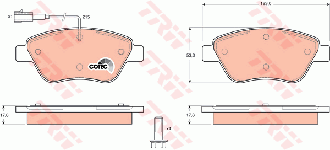 Plaquettes de frein avant (Jeu de 4)