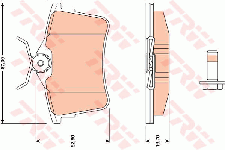 Plaquettes de frein arriere (Jeu de 4)
