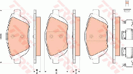 Plaquettes de frein avant (Jeu de 4)