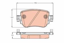 Kit de plaquettes de frein, frein à disque COTEC