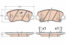 Kit de plaquettes de frein, frein à disque COTEC