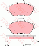 Plaquettes de frein avant (Jeu de 4)