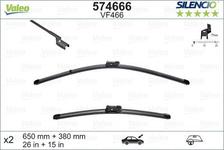 Balai d'essuie-glace SILENCIO FLAT BLADE SET