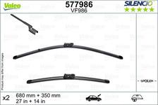 Balai d'essuie-glace SILENCIO FLAT BLADE SET