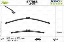 Balai d'essuie-glace SILENCIO FLAT BLADE SET