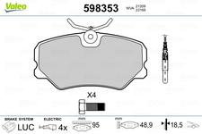 Plaquettes de frein avant (Jeu de 4)