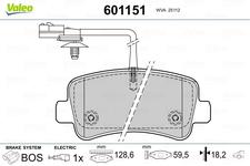 Plaquettes de frein arriere (Jeu de 4)