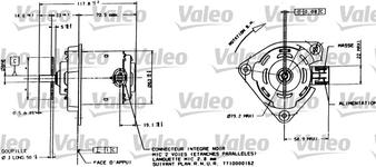Moteur de ventilateur refroidissement