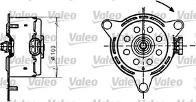 Moteur de ventilateur refroidissement