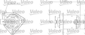 Moteur de ventilateur refroidissement