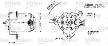 Moteur de ventilateur refroidissement