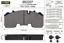 Kit de plaquettes de frein, frein à disque OPTIPACK