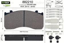 Kit de plaquettes de frein, frein à disque OPTIPACK